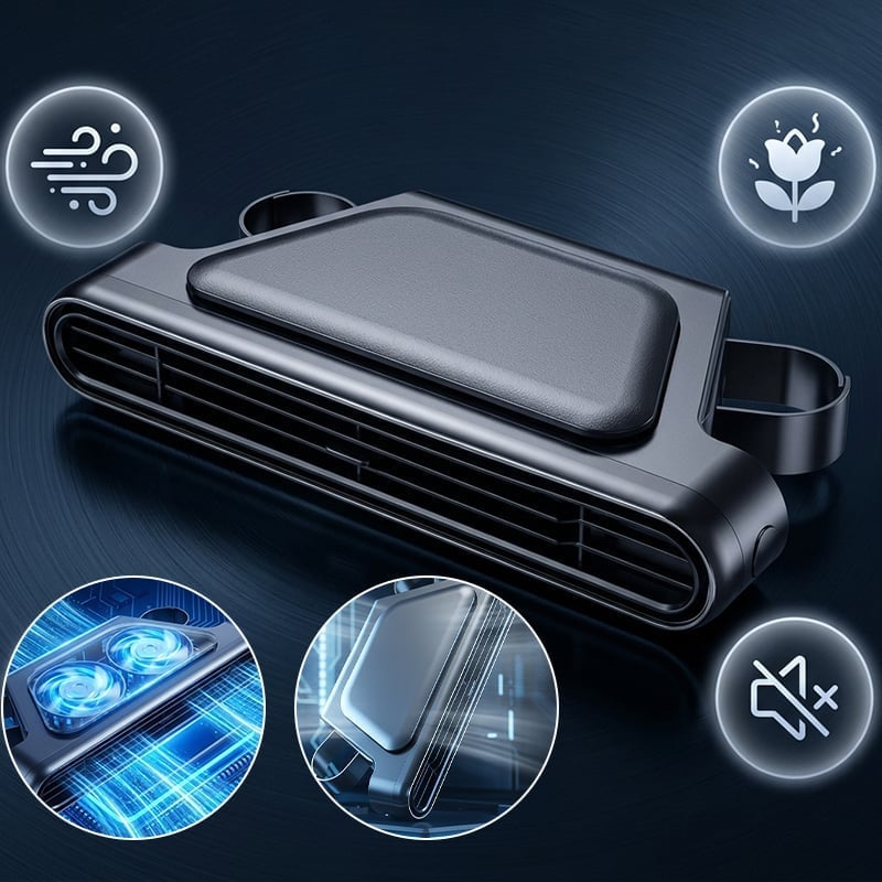 CoolDrive – Sistema de refrigeración doble turbo para coche con ventilador de reposacabezas