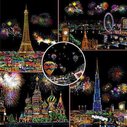 MindCanvas – Colección de Ciudades para Rascar y Relajarse