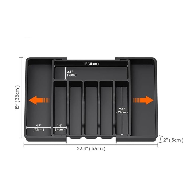 FlexiSort – Organizador de cajones expandible