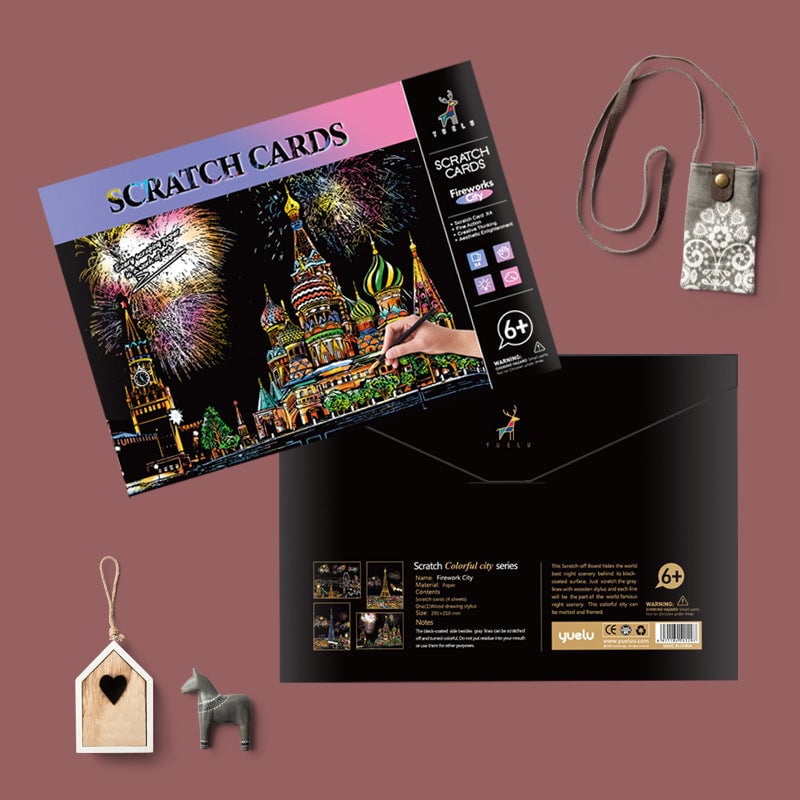 MindCanvas – Colección de Ciudades para Rascar y Relajarse