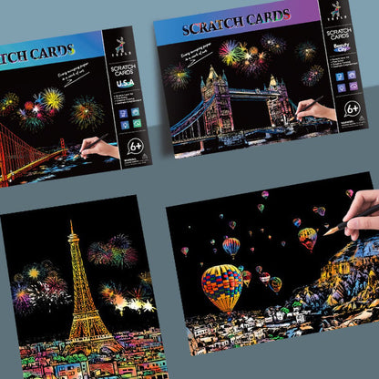 MindCanvas – Colección de Ciudades para Rascar y Relajarse