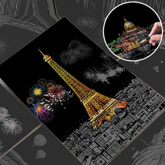 MindCanvas – Colección de Ciudades para Rascar y Relajarse