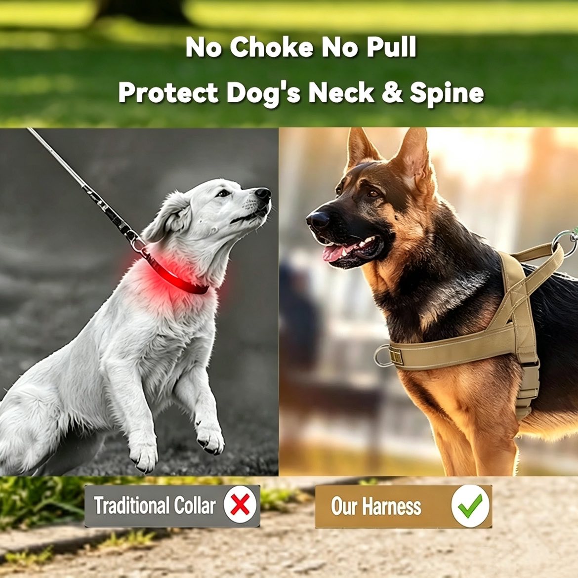 ForceGrip - Arnés Táctico para Perro con Asa de Control
