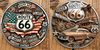 HeritageMint – Medallón Conmemorativo de los 100 Años de Libertad de la Ruta 66